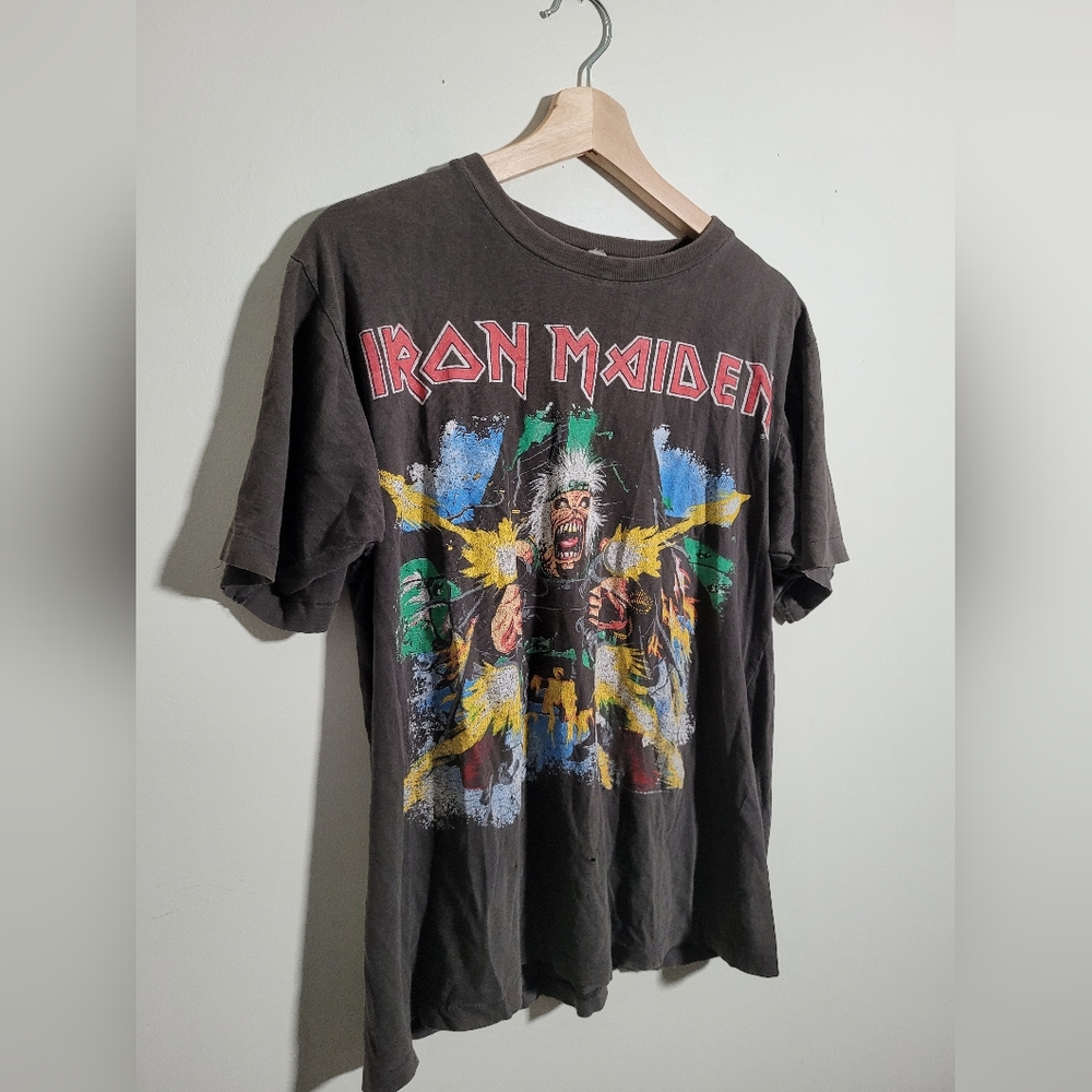 123. 1990 Iron Maiden tour tee - Picture 3 of 9